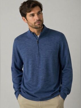 Jos. A. Bank Quarter Zip 100% Cotton Traveller Pullover | Men’s Classic Knit